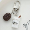 Creative Resin Coffee Bean & Coffee Cup Keychain 
