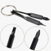 Portable Phillips & Slotted Screwdriver Key Ring