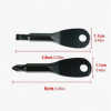 Portable Phillips & Slotted Screwdriver Key Ring