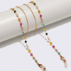Copper Colored Crystal Fashionable And Portable Eyeglasses Chain For Women