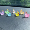 7pcs Colorful Crown And Duck Shaped Car Ornament