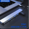 7IN1 USB HUB Splitter USB2.0 7 Port Hub Splitter USB-C
