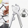 Multi functional Keychain, 6-In-1 Folding Mini Knife & Multi tool 