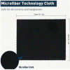 Set Of 5Pcs Random Vibrant Microfiber Cleaning Cloths - Durable, Lint-Free, Perfect For Eyeglasses