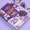 Box Daily planner Mofkera - Purple Leaves ( 2025 )
