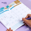 Box Daily planner Mofkera - Purple Leaves ( 2025 )