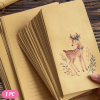 1 pc Deer Pattern Random Writing Paper With Envelope