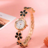Flower Design Strap Round Pointer Quartz Watch