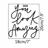 1pc Slogan Graphic Wall Sticker