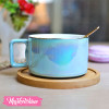 Ceramic Cup&plate-Light Blue Pastel 