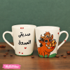 Painted Mug-Timon and Pumbaa