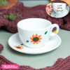 Painted Cup&Plate-Sun Flower