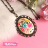 Necklace-Polymer Clay-Colorful Flower