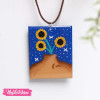 Painted Necklace-Sun Flower