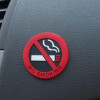 No Smoking Car Stickers Styling Round Red Sign Vinyl  Car Sticker
