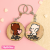  Couples painted Keychain-Better Together
