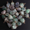 1pc Random  Natural Raw Stone Amethyst Citrine Rose Quartz Necklaces