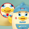 Electronic Piggy Bank With Finger Print - Duck  