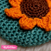 Crochet Coins Holder-Sun Flower 