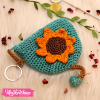 Crochet Coins Holder-Sun Flower 