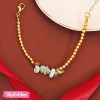 Gold Bracelet Agate - Mint Green
