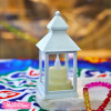 Acrylic Lighting Lantern-White-Small