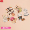 Sticker-Laptop Coffee (set of 6 )