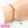 Bracelet-Natural hematite Stone-Pink