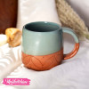 Pottery Mug-Carved Blue