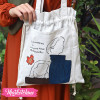 Painted Tote Bag-Snow Fall