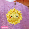 Crochet-Keychain-Sun