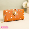 Leather Wallet - Daisy Flower 