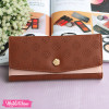 Leather Wallet-Brown Flower