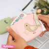 Leather Coins Holder - Bird 