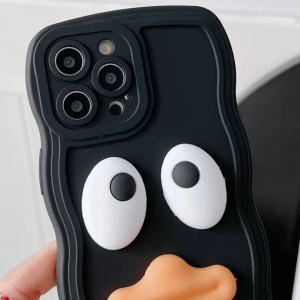 3D Cartoon Duck Decor Cover IPhone 13 