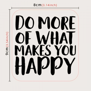 	 1sheet Slogan Graphic Laptop Sticker