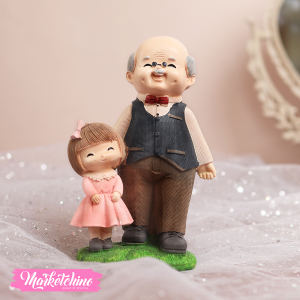 Ceramic Decor-Grand Pa&Girl
