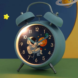 Metal Alarm Clock-Light Blue