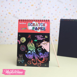 Scratch Papper for Rainbow Magic Art Drawing-Red Meduim