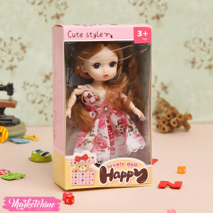 Hard Rubber-Doll-Purple Dress (16 cm ) 