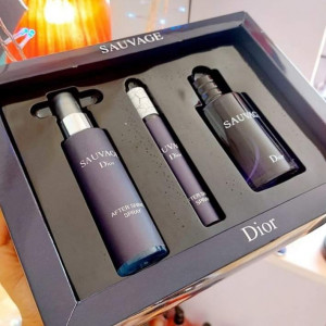  Set Of 3pcs Sauvage By Dior Gift ( Eau De Perfume + After Shave Splash + Tester ) 