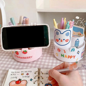 Acrylic Pen Holder &Organizer  With Sticker