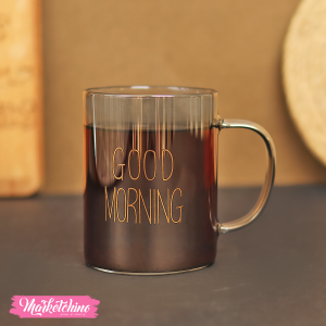 Glass Mug - Good Morning (450 ml )