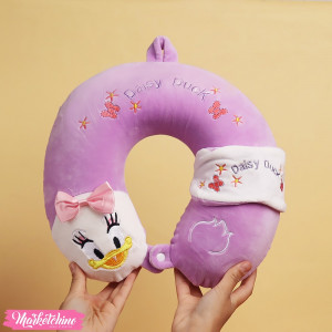 Cushion Neck With Eye Mask - Daisy Duck