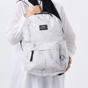 BackPack-White Marble