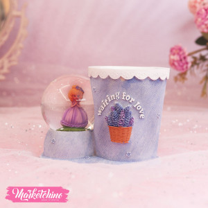 Ceramic Snow Ball 2*1-Purple Girl