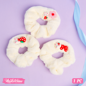 1pc Cute Random Off White Velvet Hair Accessories Band