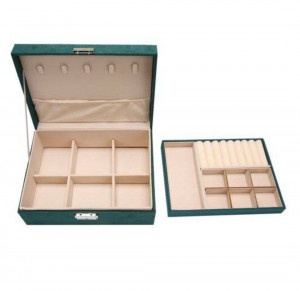 Leather Accessories Box-Dark  Green