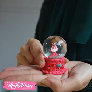 Mini Ceramic Snow Ball-Girl
