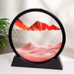  Glass Deep Sea Moving Sand Art Picture ( 25 cm )